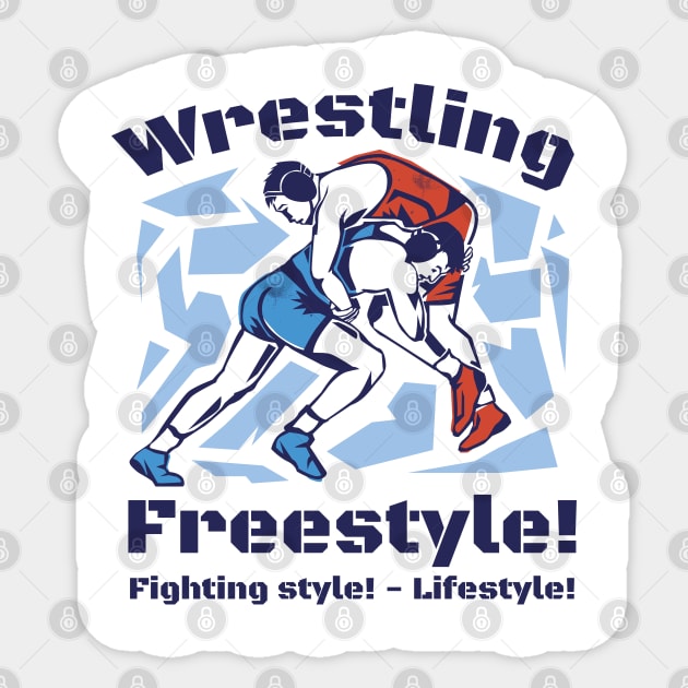 Freestyle wrestling sport Sticker by MARCHY